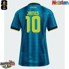 Kolumbia James Rodriguez #10 Vieraspaita Naisten MM-kisat 2026 Lyhythihainen